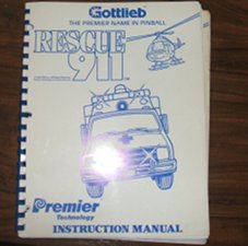 Manuel RESCUE 911 de Gottlieb anglais 1994